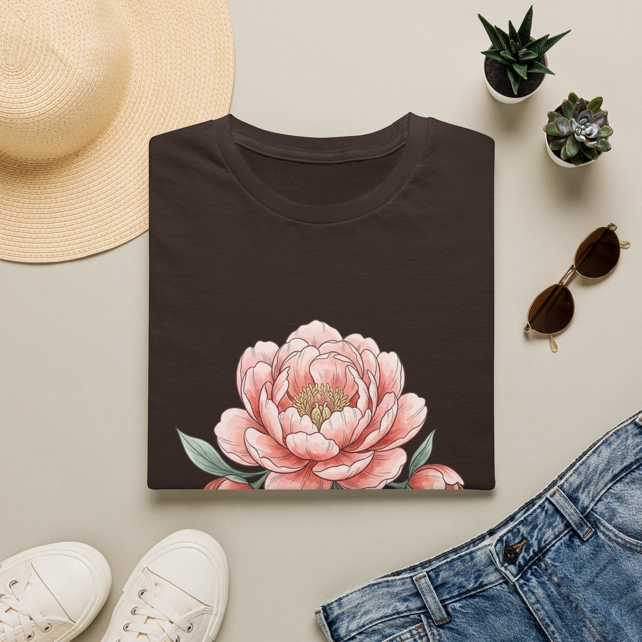 Floral Peony "Delicate-ish" T-Shirt