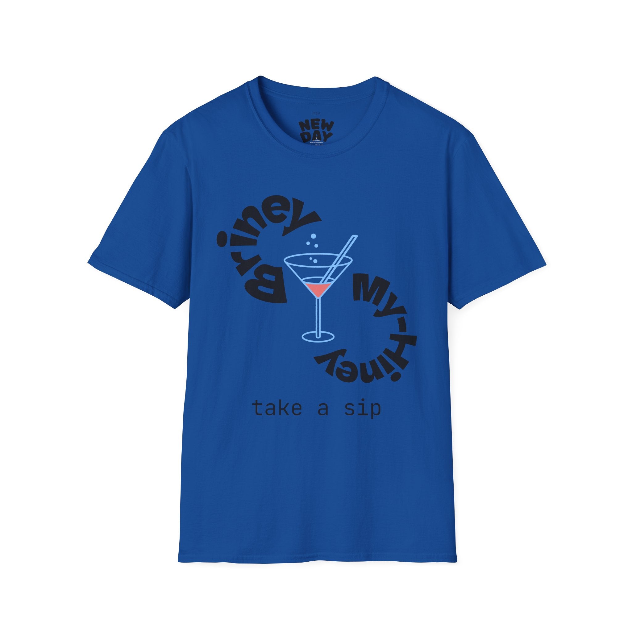 Cocktail Graphic T-Shirt — 'Take a Sip' Martini Design