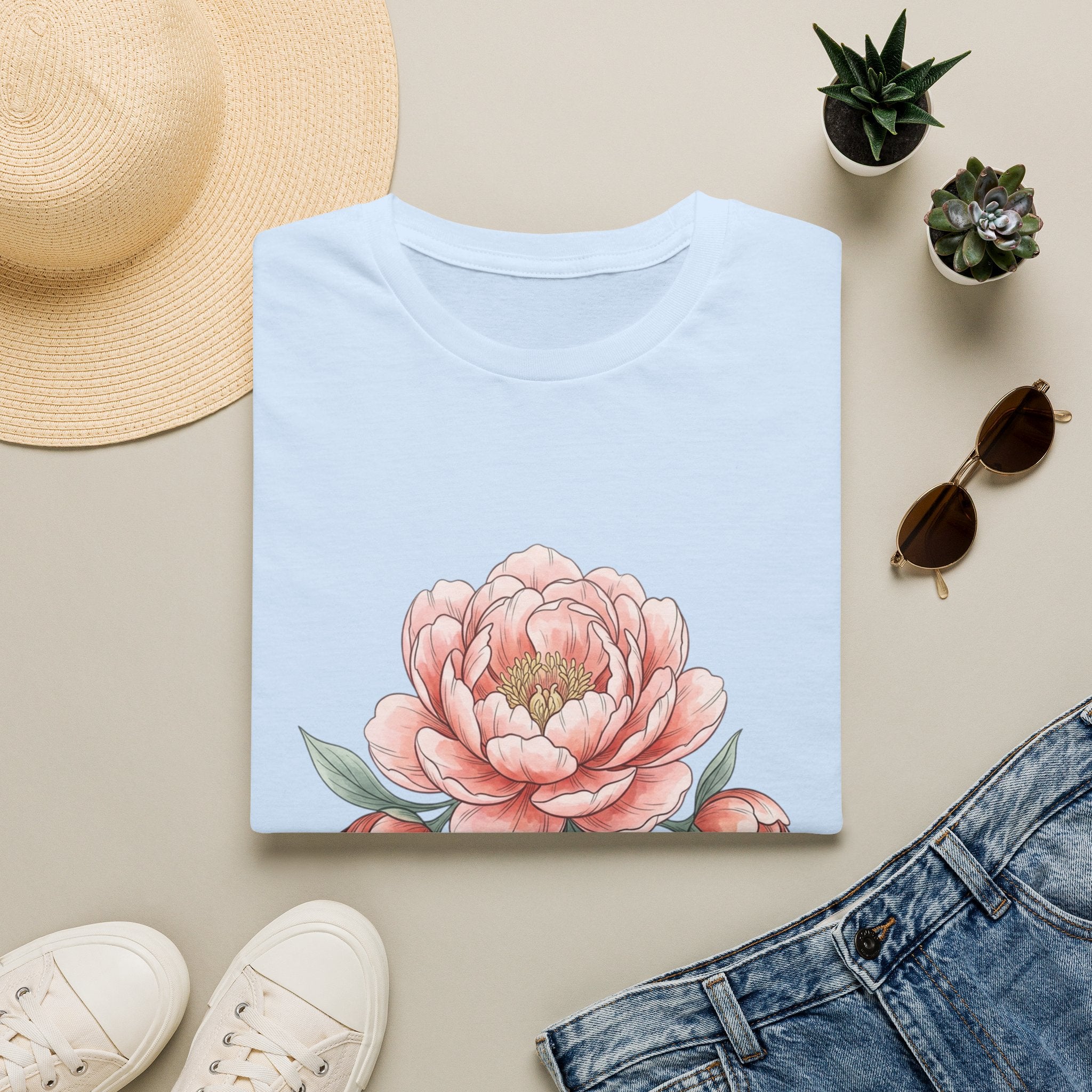 Floral Peony "Delicate-ish" T-Shirt