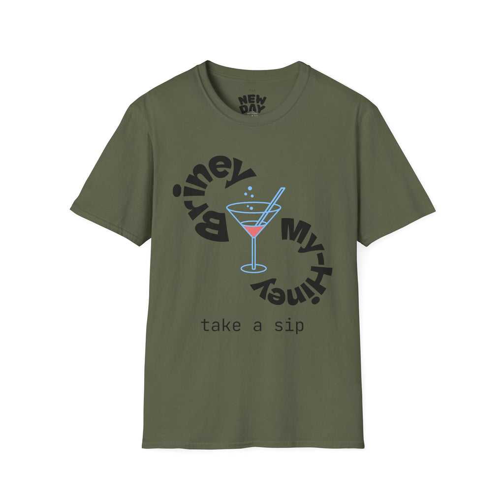 Cocktail Graphic T-Shirt — 'Take a Sip' Martini Design