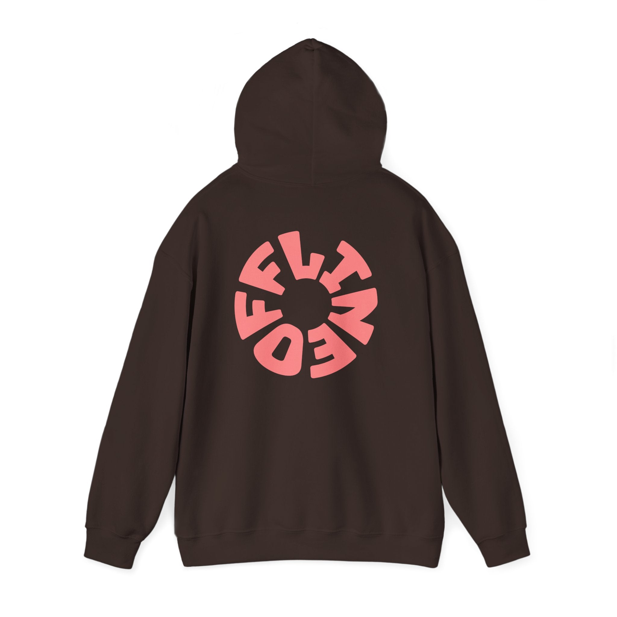 Hoodie — Retro Pink Circular 'FUN' Graphic Pullover
