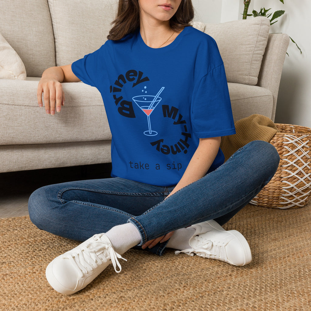 Cocktail Graphic T-Shirt — 'Take a Sip' Martini Design