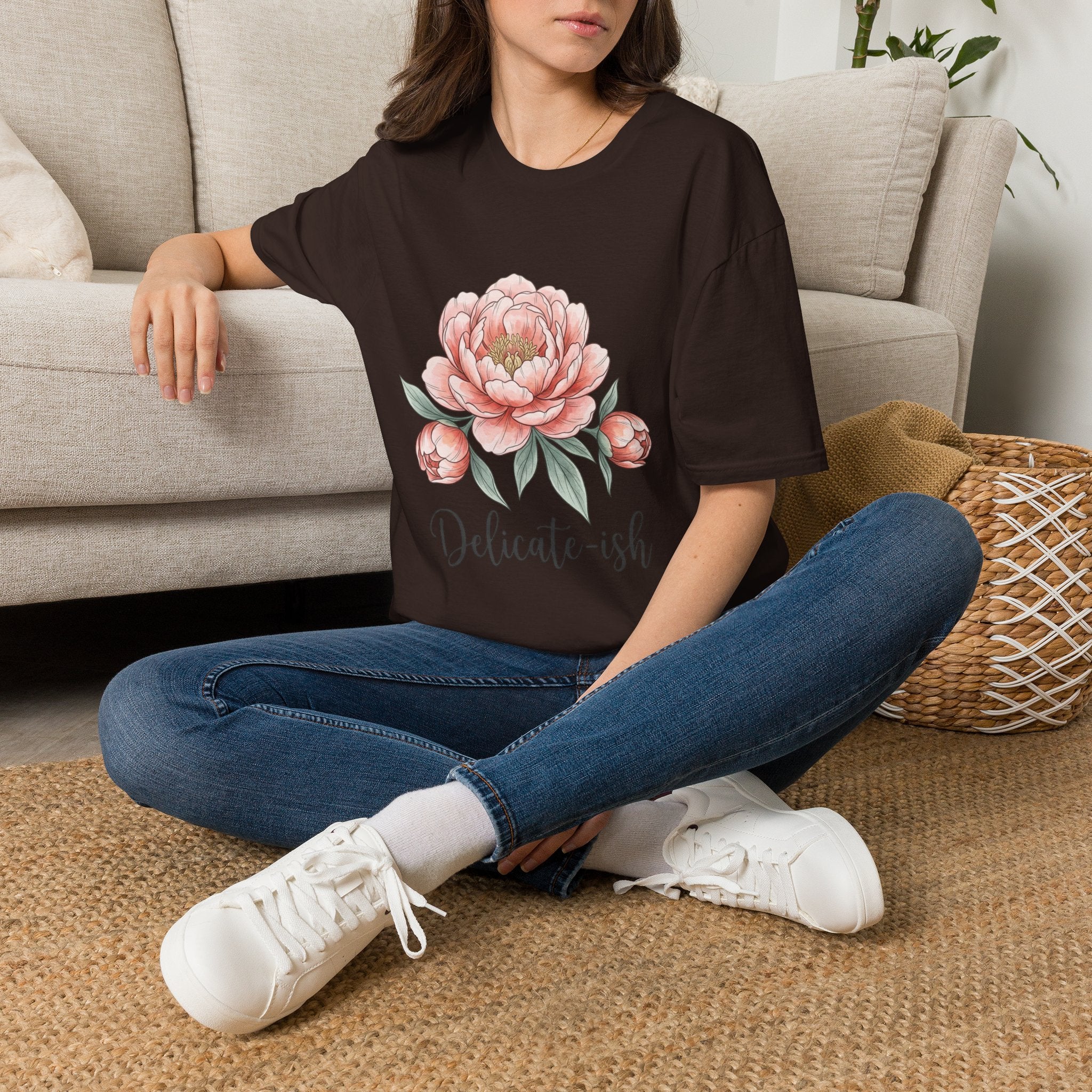 Floral Peony "Delicate-ish" T-Shirt