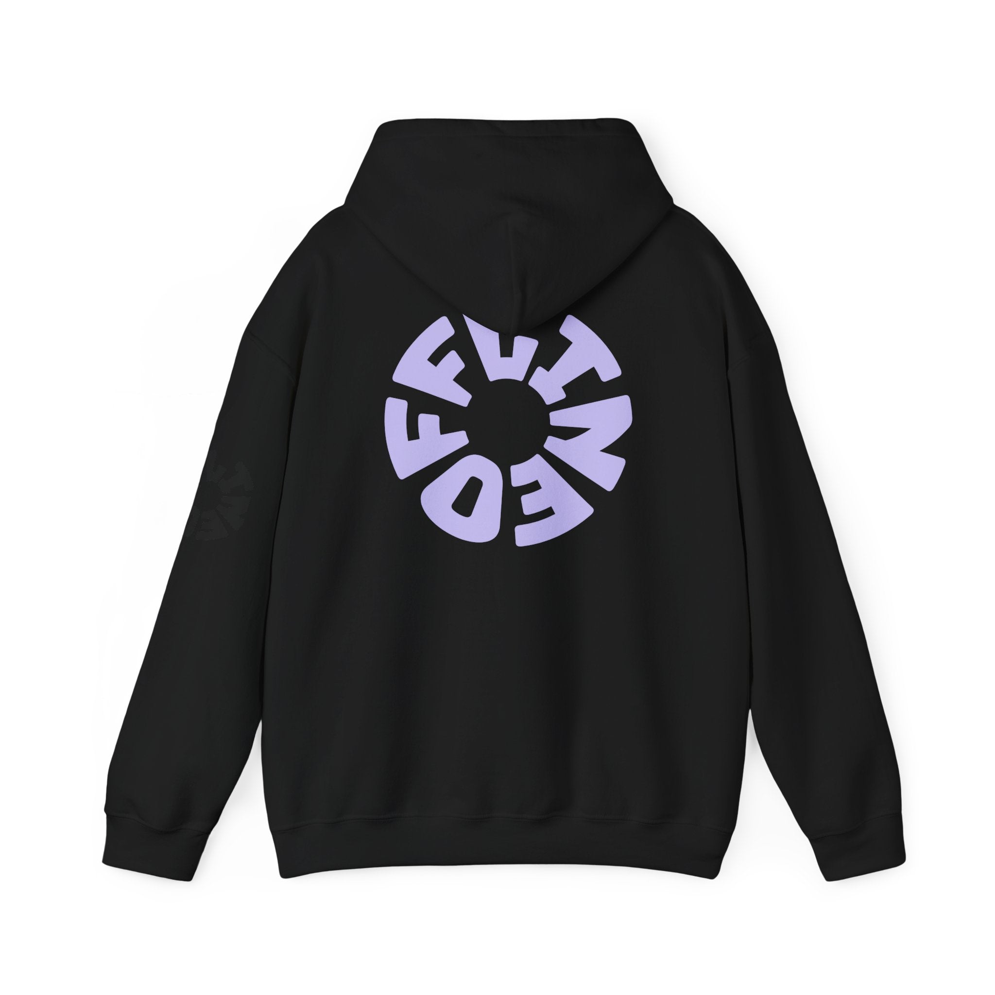 Hoodie — Retro Pink Circular 'FUN' Graphic Pullover