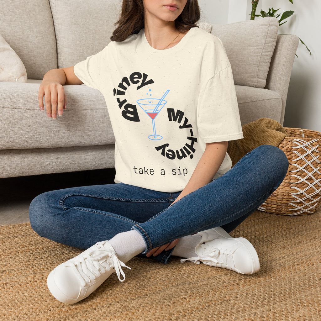 Cocktail Graphic T-Shirt — 'Take a Sip' Martini Design