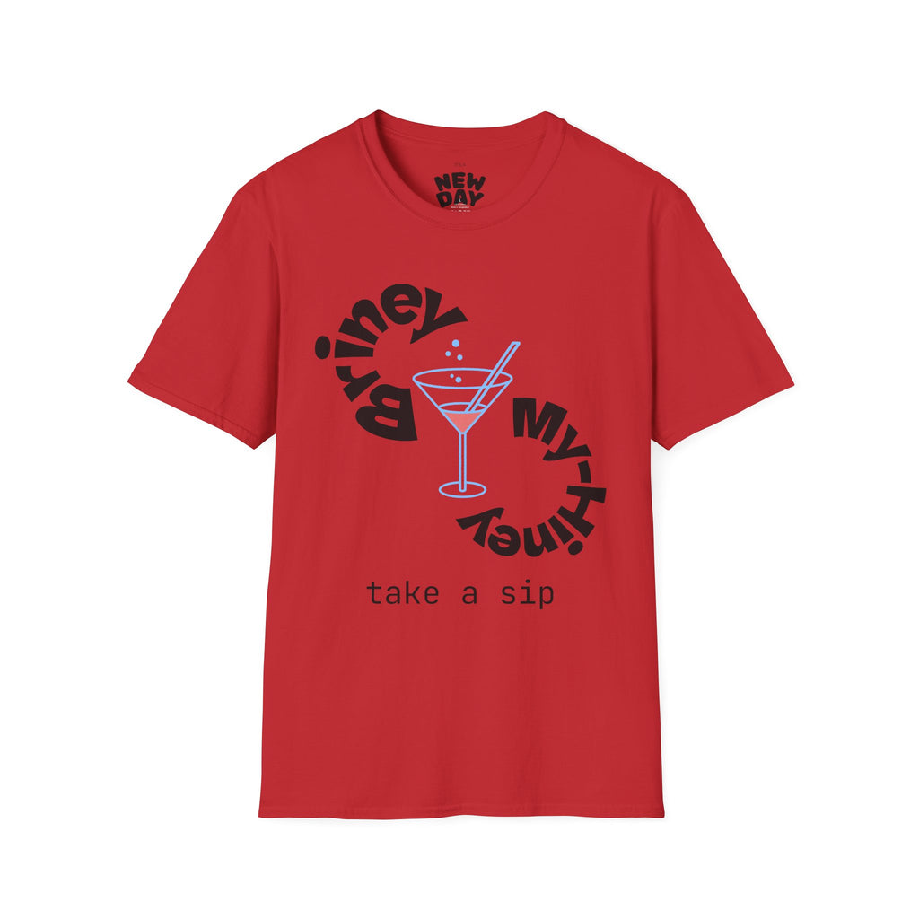 Cocktail Graphic T-Shirt — 'Take a Sip' Martini Design