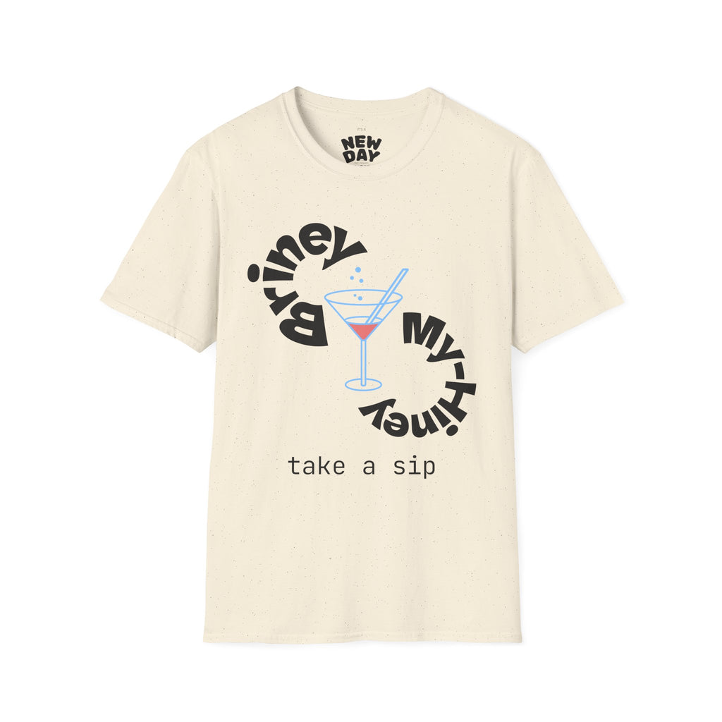 Cocktail Graphic T-Shirt — 'Take a Sip' Martini Design