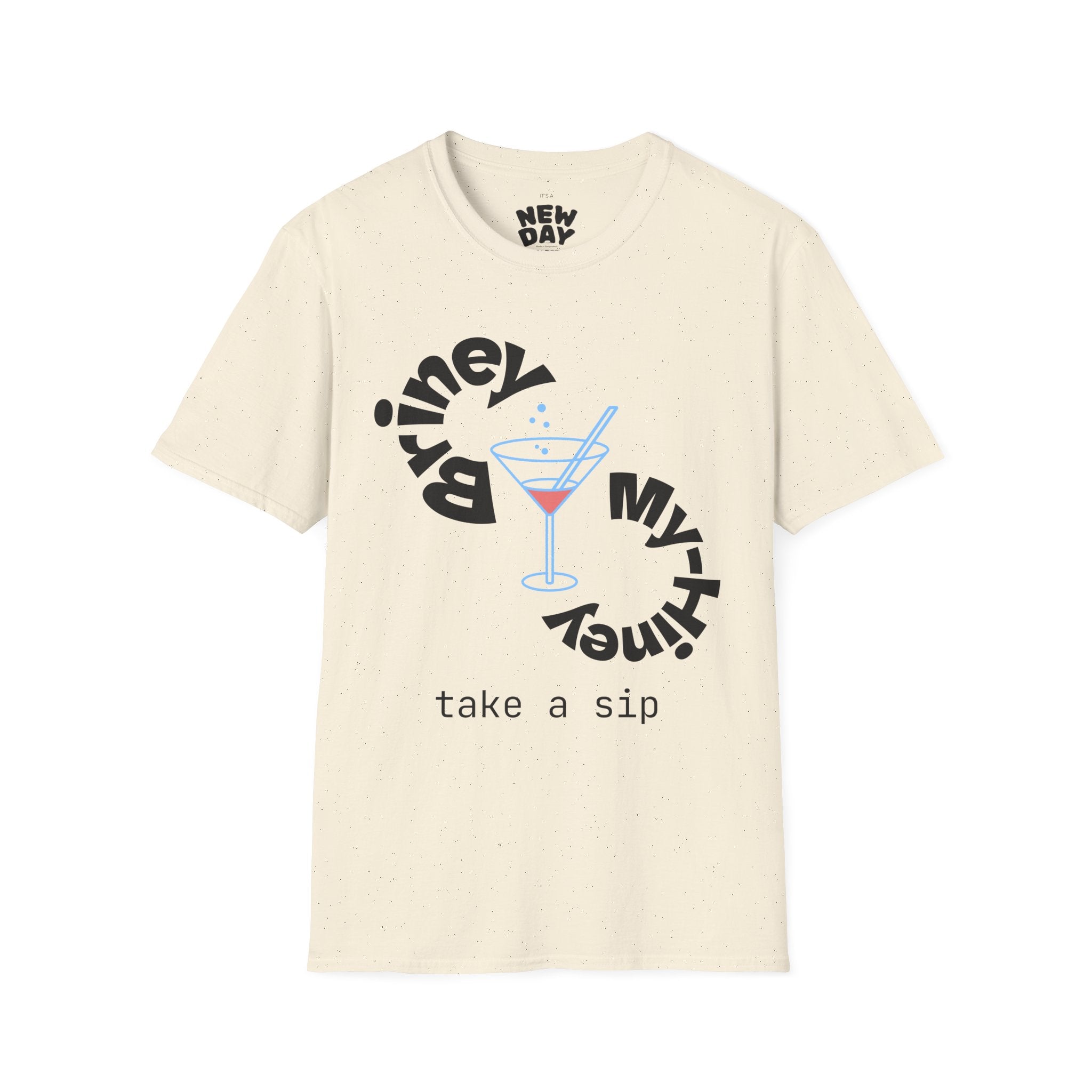 Cocktail Graphic T-Shirt — 'Take a Sip' Martini Design