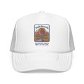 Vintage Desert Sunrise Trucker Hat — "Stay Somewhere" Embroidered Foam Cap