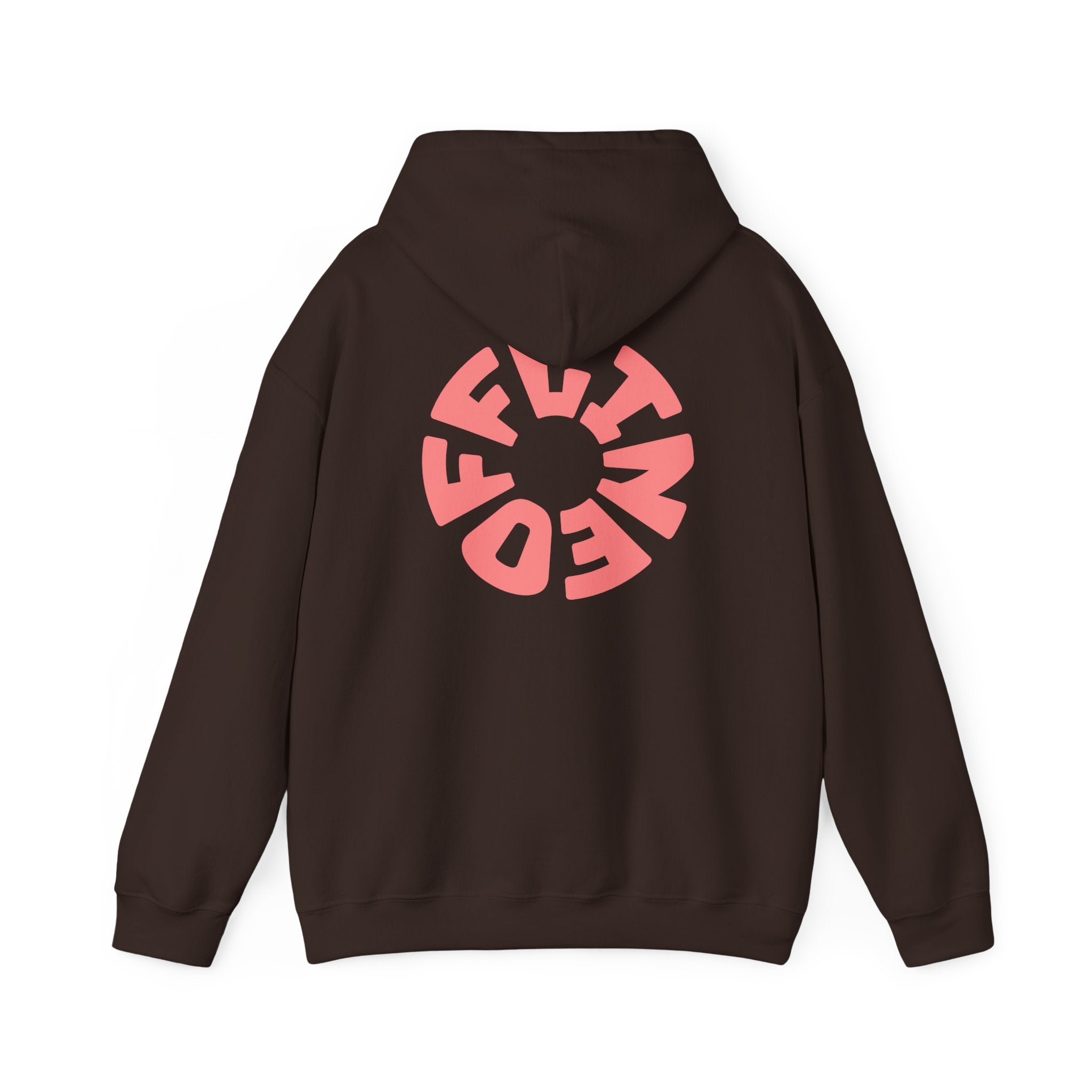 Hoodie — Retro Pink Circular 'FUN' Graphic Pullover