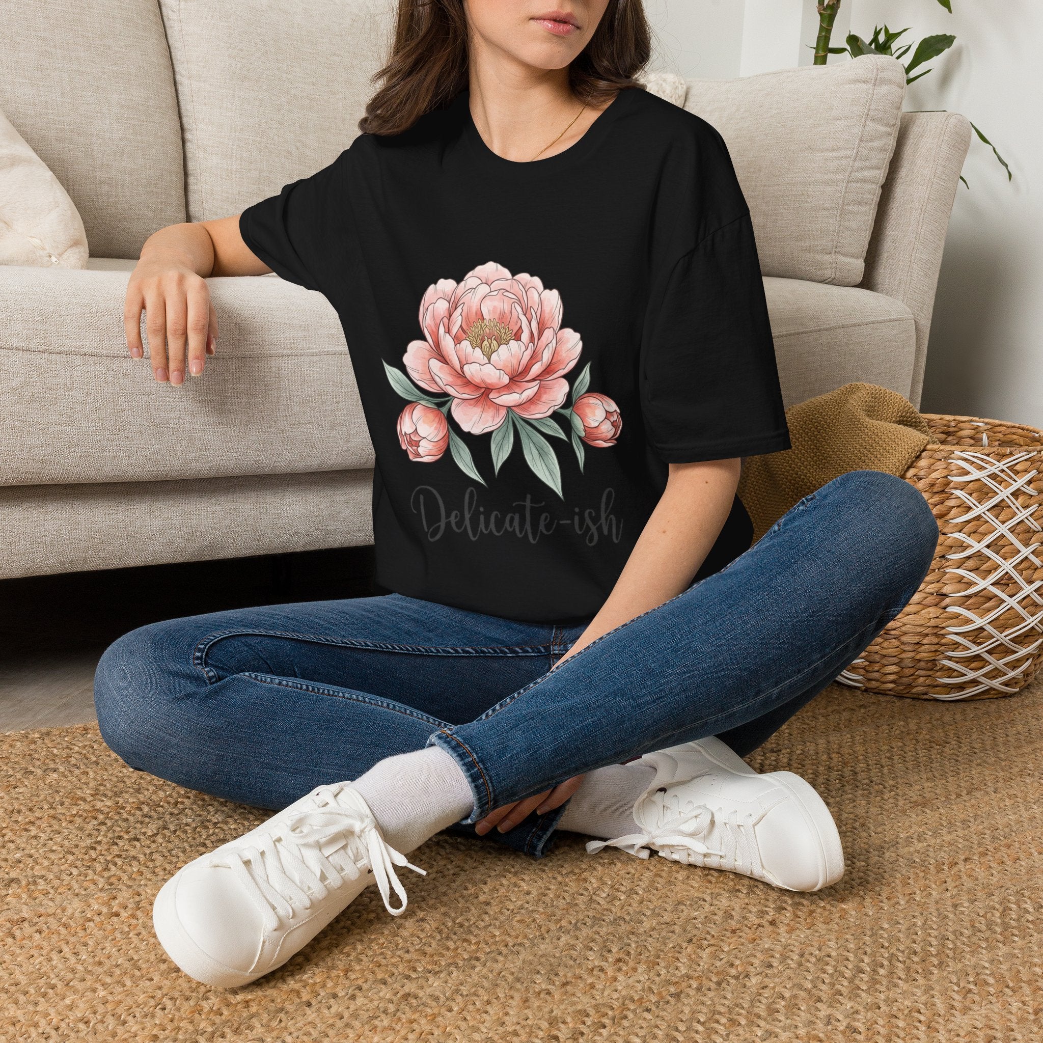Floral Peony "Delicate-ish" T-Shirt