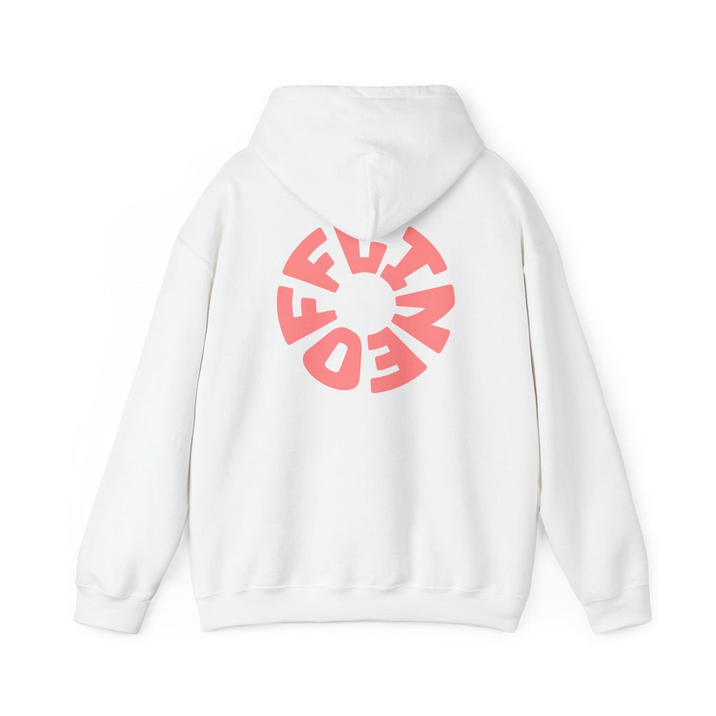 Hoodie — Retro Pink Circular 'FUN' Graphic Pullover