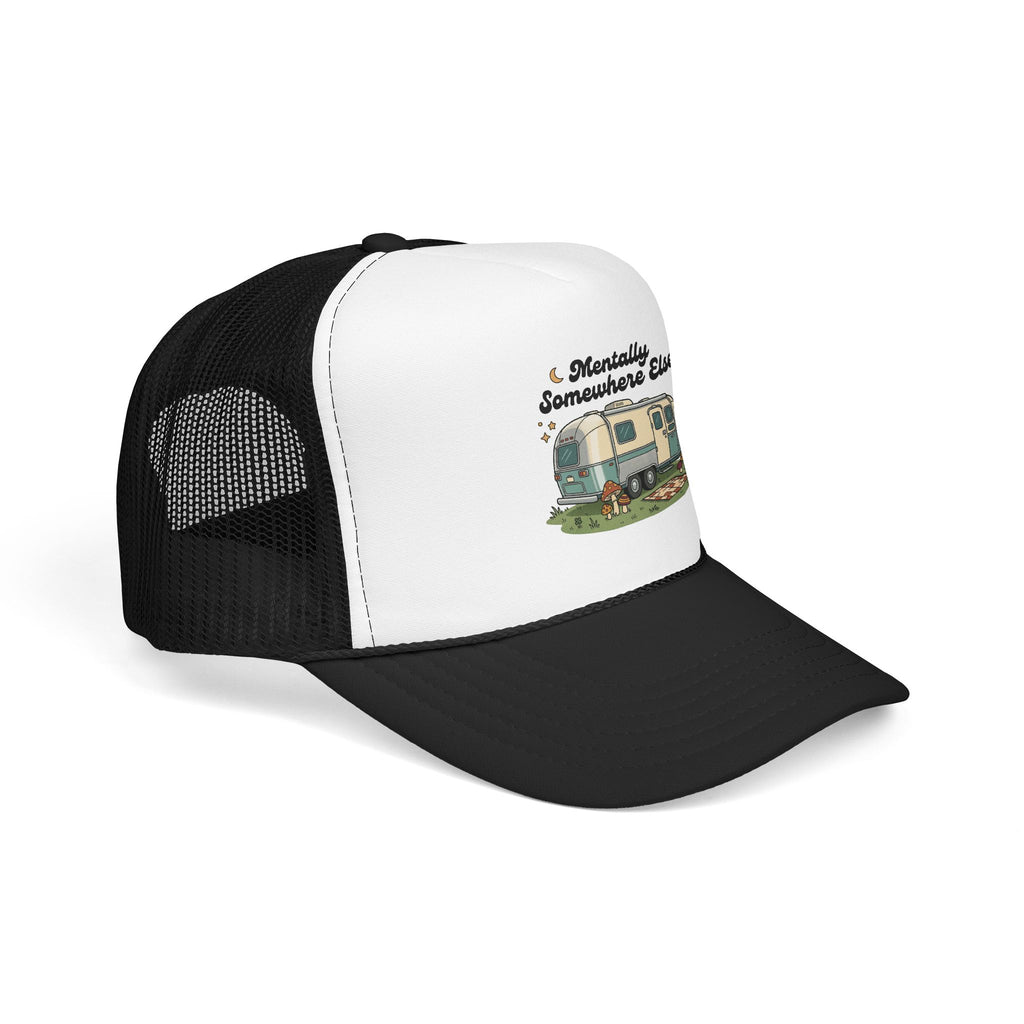 Trucker Hat - 'Mentally Somewhere Else' Retro Camper Design