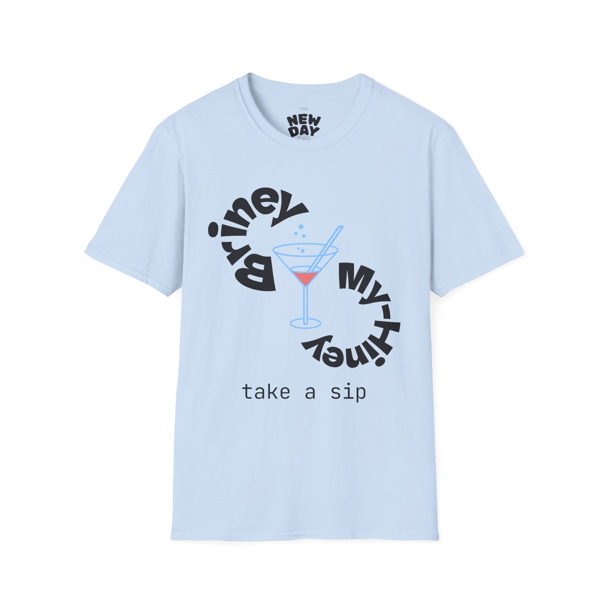 Cocktail Graphic T-Shirt — 'Take a Sip' Martini Design