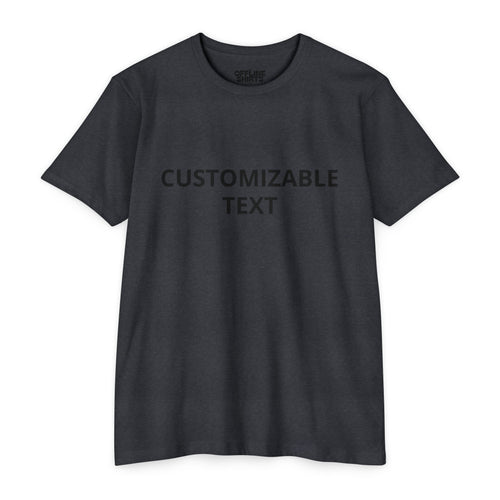 Customizable Text T-Shirt — Personalized Minimalist Tee