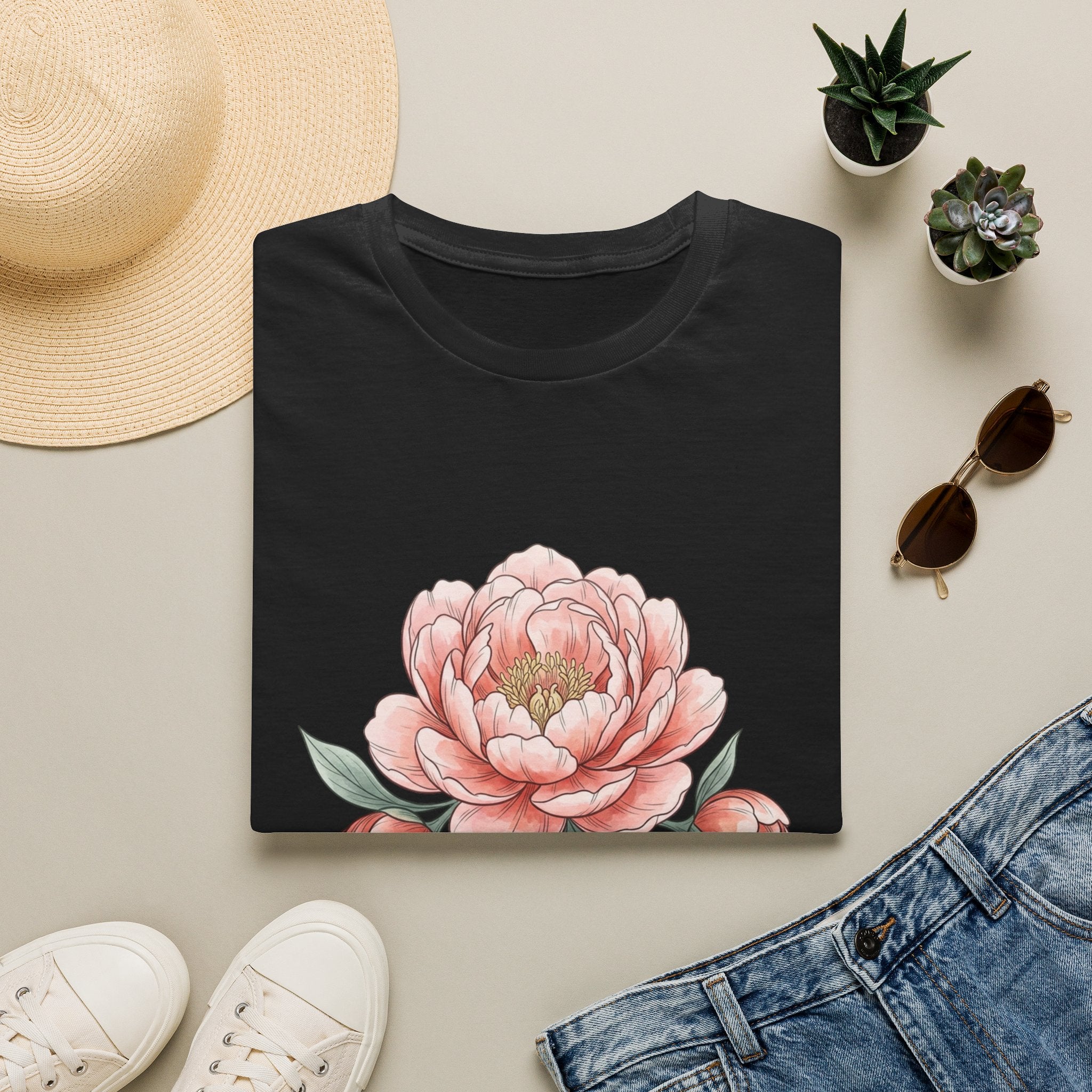 Floral Peony "Delicate-ish" T-Shirt