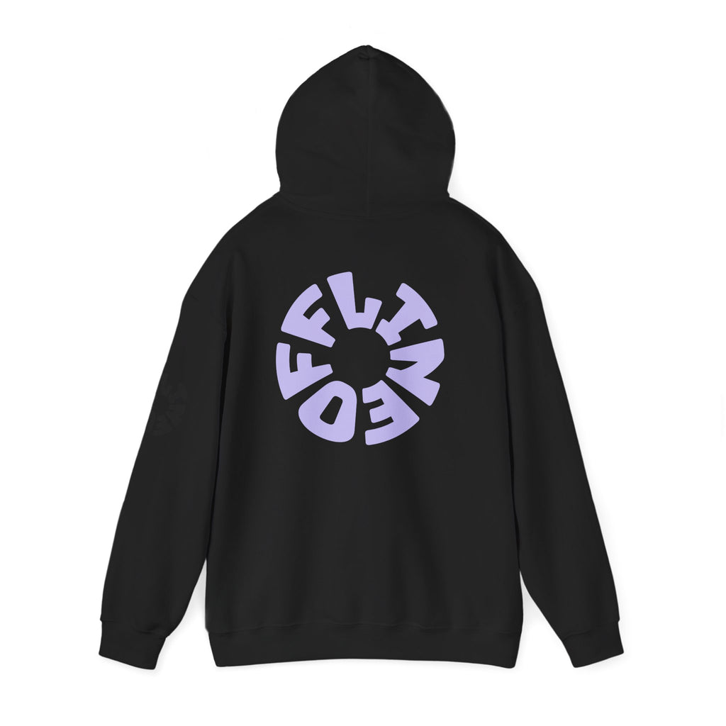 Hoodie — Retro Pink Circular 'FUN' Graphic Pullover