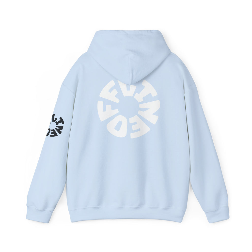 Hoodie — Retro Pink Circular 'FUN' Graphic Pullover