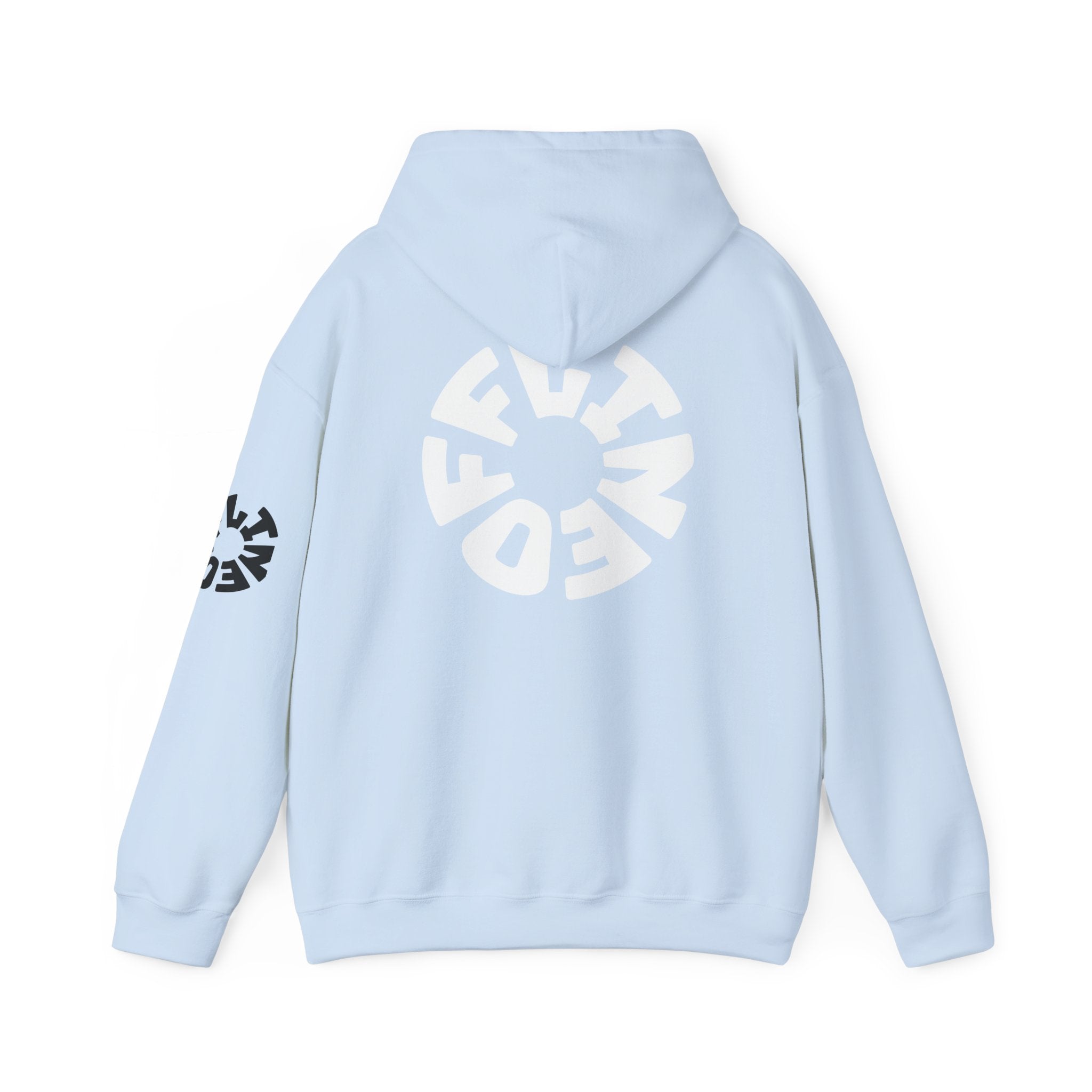 Hoodie — Retro Pink Circular 'FUN' Graphic Pullover