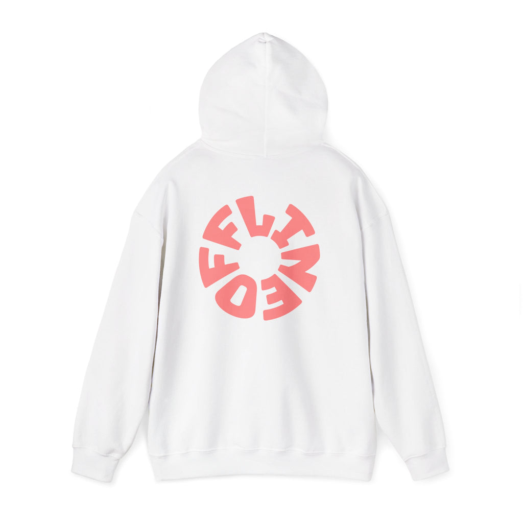 Hoodie — Retro Pink Circular 'FUN' Graphic Pullover