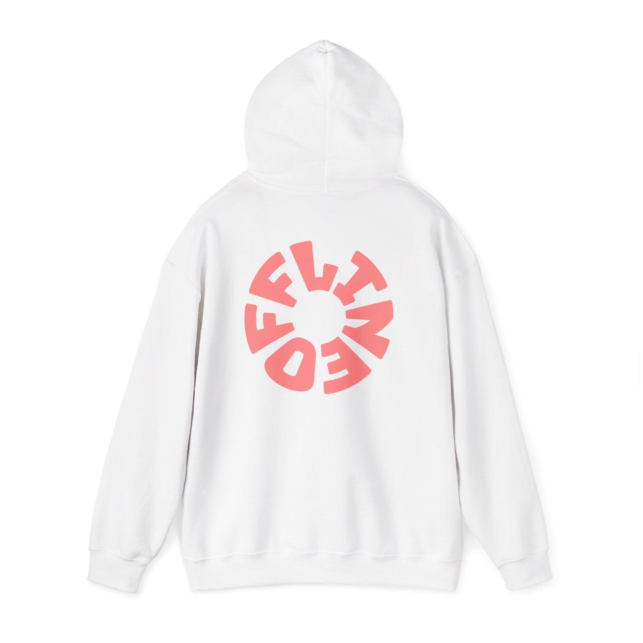 Hoodie — Retro Pink Circular 'FUN' Graphic Pullover