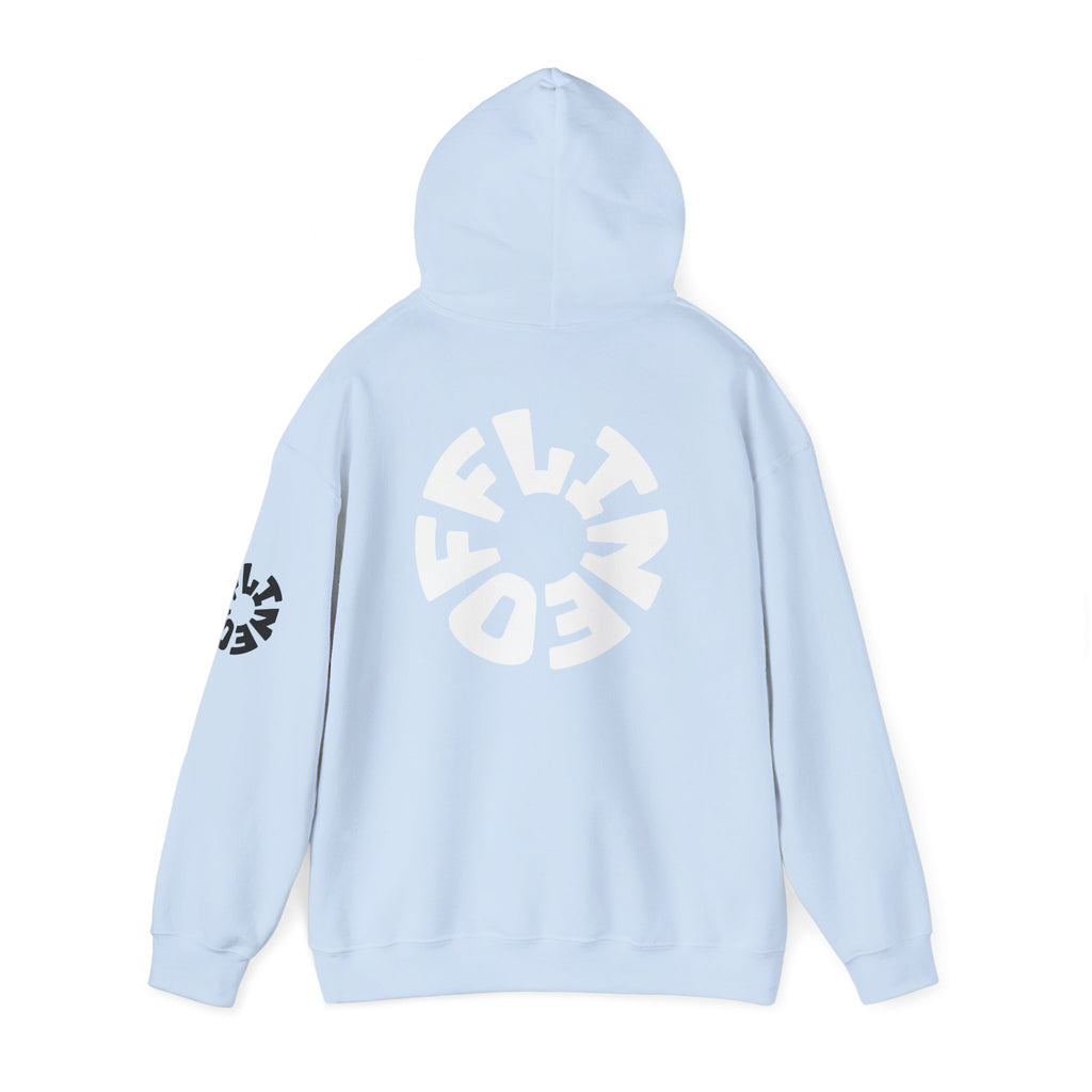 Hoodie — Retro Pink Circular 'FUN' Graphic Pullover