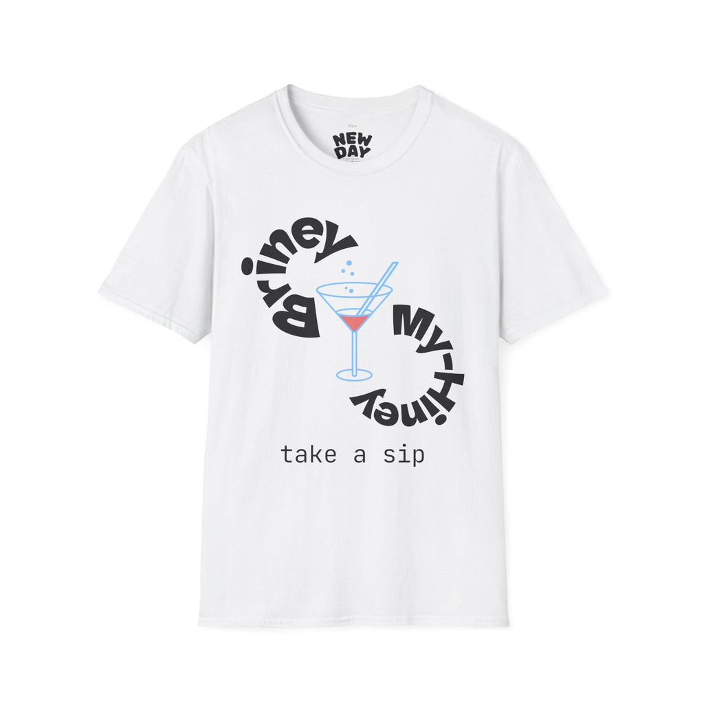 Cocktail Graphic T-Shirt — 'Take a Sip' Martini Design